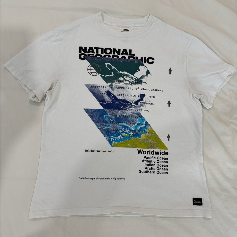 National Geographic White Ocean Graphic Tee